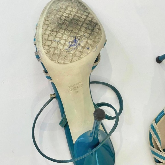 Great Condition Authentic Strappy Gucci Heels Size 7 - Picture 3 of 4